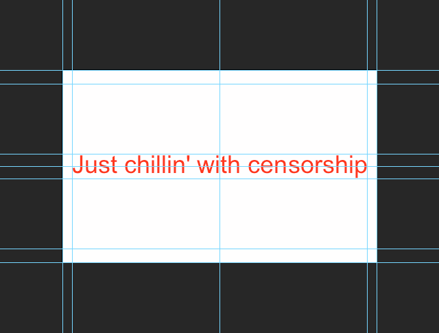 Just chillin' with censorship